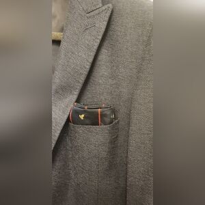 Peter Millar Dark BLUE Blazer with *****WEAR DAMAGE ON BOTH ELBOWS